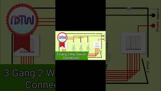 What is a 3 gang 2 way switch what is a 2 way and 3 way switch 3 gang 2 way switch diagram shorts [upl. by Sidnee886]