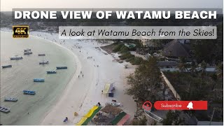 A look at Watamu Beach from Above Amazing Drone footage in 4k Watamu  Kenya [upl. by Ahsiaa]