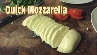 Making Quick Mozzarella at home [upl. by Airbas]