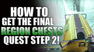 Destiny 2 How To Get Six Region Chest For FYNCH Quest Step In The Throne World For The Witch Queen [upl. by Loresz599]