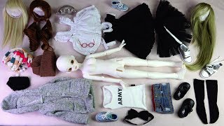 구체관절인형 블루페어리 올리브 개봉후기Ball Jointed Doll Blue Fairy Olive Box openingdress up dollかわいい球体関節人形asmr 4K [upl. by Ttergram]