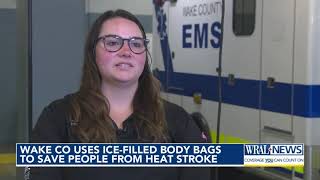 Wake County uses icefilled body bags to save people from heat stroke [upl. by Lellih]