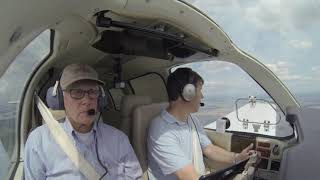 Bonanza A36 Flight Instruction from Memphis M01 to Tunica KUTA [upl. by Karolyn]