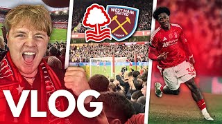 VLOG FOREST 30 WEST HAM 😍 WHAT A PERFORMANCE [upl. by Kariv]