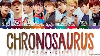 STRAY KIDS 스트레이 키즈  Chronosaurus Lyrics Color CodedHanRomEng [upl. by Mott]