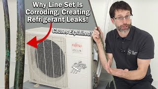 Copper Line Set Tube Corrosion and HVAC Refrigerant Leaks Explained [upl. by Sacttler]