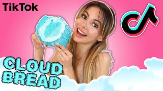 I made TikTok CLOUD BREAD  Edible Food Art TikTok [upl. by Eneg]