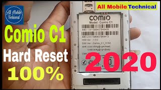 Comio C1 Hard Reset Comio All Mobile Reset Logo Porblam solution 2020 [upl. by Eiramasil]