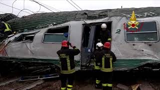 Deragliamento treno alle porte di Milano tra Pioltello e Segrate [upl. by Ronny]