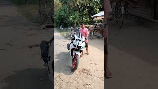 R15 V4 bike Yamaha R15 V4 white colour modify 🚀 5K views complete kar do R15 shorts motovlogviral [upl. by Ulani]