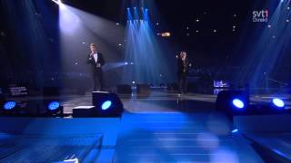 Tommy Körberg amp Danny Saucedo  I Can See Myself In You Live invigningen Friends Arena 2012 HD [upl. by Anselma]