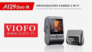 Kamera samochodowa TAXI rejestrator VIOFO A129G DUO IR przód  tył  wnętrze NOWOŚĆ 2019 [upl. by Olson158]