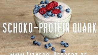 MEGA SCHOKO  PROTEIN QUARK bis 92 g Eiweiß Fitness Low carb Rezept [upl. by Idnis783]