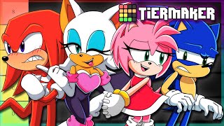 Who is the best boyfriend  Amy amp Rouge Rank Sonic Boys FT Tails [upl. by Gujral]