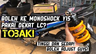 LC135  Monoshock Adjustable Tobaki Y15 Masuk Dekat LC Cara Mudah Tukar Monoshock [upl. by Adnorat]