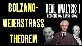 BolzanoWeierstrass Theorem Real Analysis [upl. by Annoif]