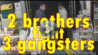 2 brothers fight off 3 gang members and get shot at in liquor store parking lot [upl. by Otter566]