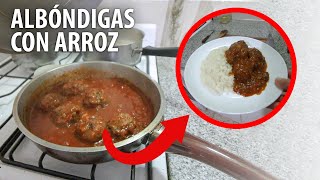 Receta de Albóndigas con Arroz [upl. by Etnud718]