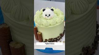 Pistachio Cake Making Tutorial tiglezcakes [upl. by Nivat]