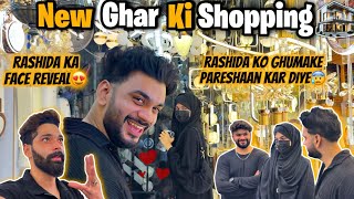 Rashida Ko Ghumake Pareshaan Kar Diye 😨 Ghar Ki Shopping  Face Reveal  Fokats  Abresh amp Zeeshan [upl. by Sylado]