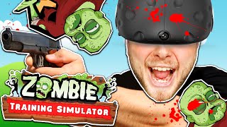 SquiddyPlays  ZOMBIE TRAINING SIMULATOR HTC Vive [upl. by Phillie]