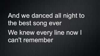 Best Song Ever Lyrics One Direction [upl. by Mani]