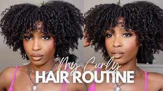 MY 2023 CURLY HAIR ROUTINE FOR TYPE 4 HAIR  SUPER DEFINED LASTS 7 DAYS Bri Bbyy [upl. by Ecined]