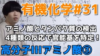 【高校化学】高分子III③「アミノ酸・タンパク質の検出反応」【有機化学31】 [upl. by Sidonnie]