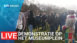 LIVE 🔴 Noodbevel van kracht in Amsterdam honderden demonstranten op Museumplein [upl. by Amikehs]