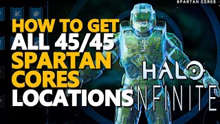 All Spartan Cores Halo Infinite 45 Locations [upl. by Aetnuahs]