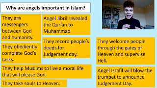 ISLAM ANGELS  NATURE amp IMPORTANCE GCSE RELIGIOUS STUDIES [upl. by Girard]