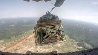 Humvee Airdrop From C17 [upl. by Kingdon]