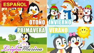 Aprende Las Estaciones Para Niños  Canciones Infantiles  Leigha Marina en Español [upl. by Dewain356]