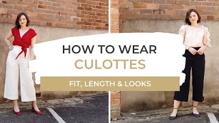 How To Wear Culottes  Fit amp Length  SpringSummer LOOKBOOK [upl. by Saiff]