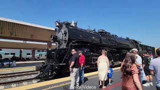 92224 Pre Rail Safety Event Displays at LAUPT18 Walk alongside ATSF 3751 display ft AMTK 203 [upl. by Eissej]