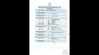 Class 10 and 12  cbse board exam date sheet 20242025 New [upl. by Rebmaed762]