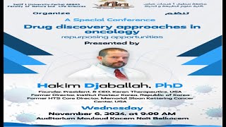 Conference of professor and researcher hakim djaballah  Drug discovery Approaches in Oncology [upl. by Groos]