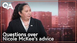 Questions over Nicole McKees firearms advice  QA 2024 [upl. by Peedsaj]