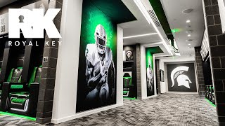 Inside the MICHIGAN STATE SPARTANS’ 78000000 FOOTBALL Facility  Royal Key [upl. by Oilicec197]