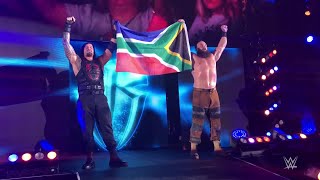 Roman Reigns Braun Strowman stand tall with South Africa [upl. by Kokoruda]