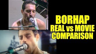 Bohemian Rhapsody Live Aid vs Movie comparison [upl. by Edaj166]