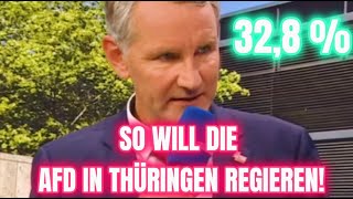 💥 WAHLSIEG  SO REGIERT DIE AFD IN THÜRINGEN I PolitikShortsGER politik interview wahl [upl. by Johns318]