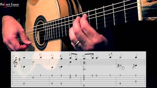 DIDOS LAMENT Dido and Aeneas  Henry Purcell  Full Sheet MusicTAB  Classical Guitar [upl. by Niwroc]