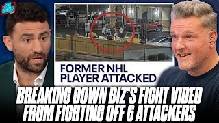 Breaking Down Footage From NHL Vet amp Podcaster Paul Bissonnettes Fight vs 6 Scumbags  Pat McAfee [upl. by Beitnes]