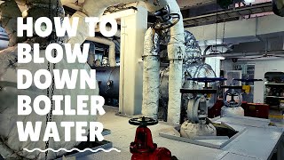 How to blow down water boiler cara blow down boiler [upl. by Ahtelrac105]