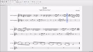 Low Apple Bottom Jeans for AltoBari Sax Sheet Music [upl. by Clotilde]