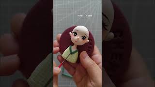 🎎clay doll making 🎎howtomakeclaycraft claydollmaking subscribe shorts [upl. by Langille]