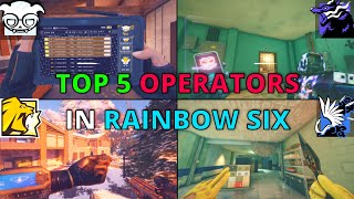 Top 5 SOLO Q Operators in Rainbow six siege [upl. by Ynnoj474]