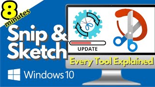 New Snipping Tool Windows 10  Snip and Sketch [upl. by Mychael799]