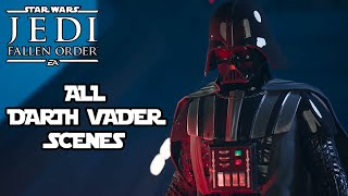 Star Wars Jedi FALLEN ORDER  All DARTH VADER Scenes  1080p 60ᶠᵖˢ ✔ [upl. by Llij]